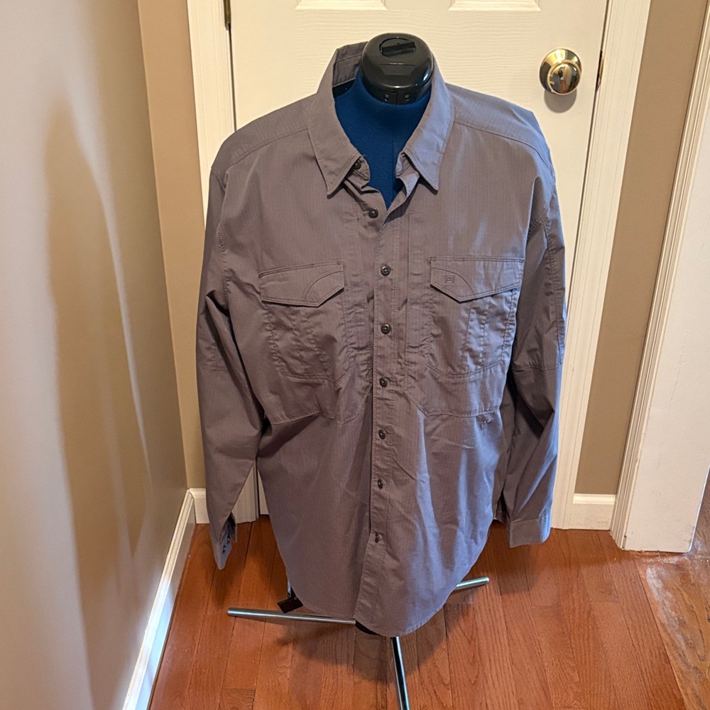 5.11 Tactical Gray Casual Button Down Shirt